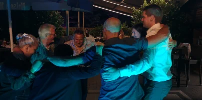 garten Feiernde Gäste auf einer Geburstagsparty in Langwedel
